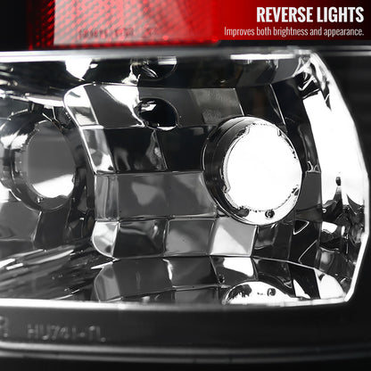 2007-2013 GMC Sierra 1500 / 2007-2014 Sierra 2500HD 3500HD LED Tail Lights - V2 (Matte Black Housing/Clear Lens)