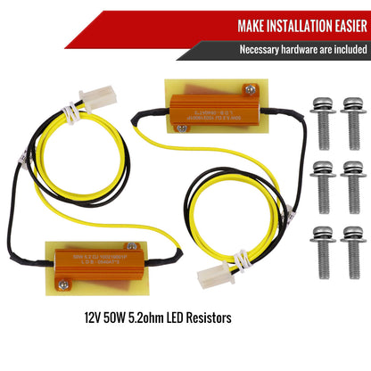 2007-2013 GMC Sierra 1500 / 2007-2014 Sierra 2500HD 3500HD LED Tail Lights - V2 (Matte Black Housing/Clear Lens)