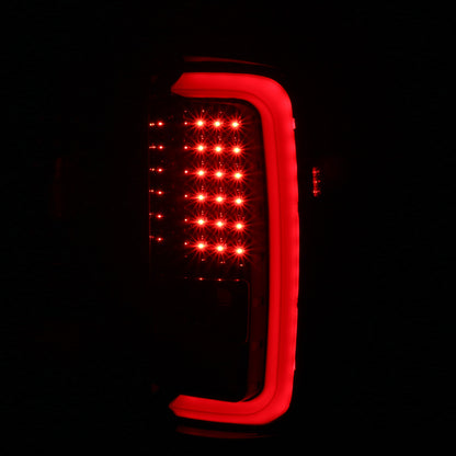 2014-2018 GMC Sierra 1500/2500HD/3500HD LED Tail Lights (Jet Black Housing/Clear Lens)