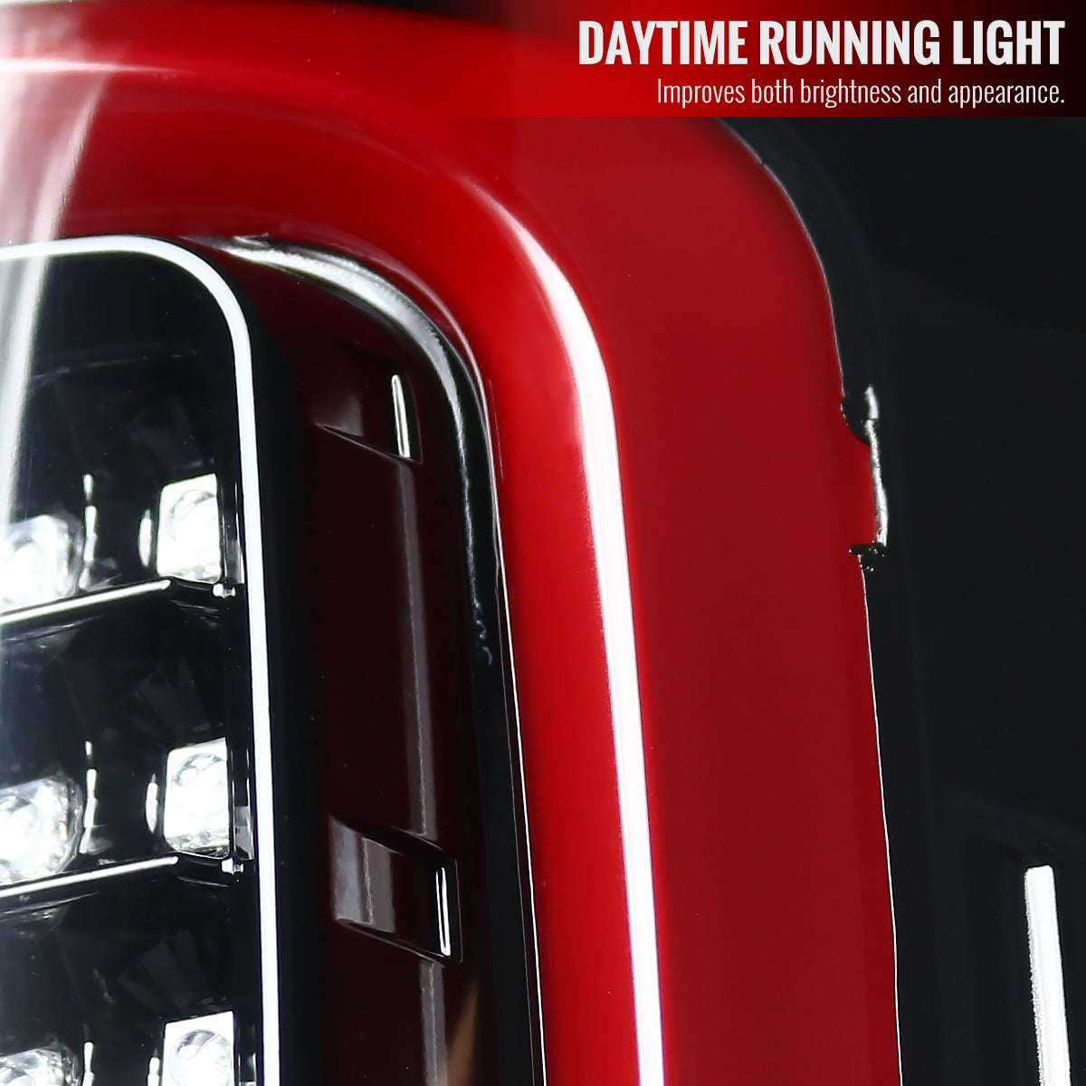 2014-2018 GMC Sierra 1500/2500HD/3500HD LED Tail Lights (Jet Black Housing/Clear Lens)