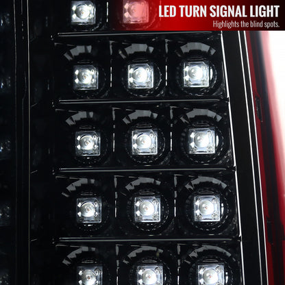 2014-2018 GMC Sierra 1500/2500HD/3500HD LED Tail Lights (Jet Black Housing/Clear Lens)