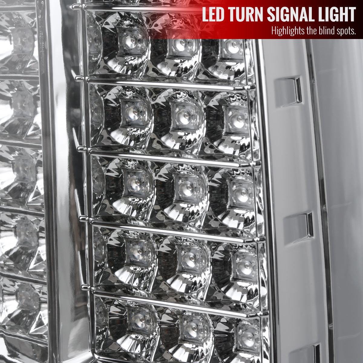 2014-2018 GMC Sierra 1500/2500HD/3500HD LED Tail Lights (Chrome Housing/Clear Lens)