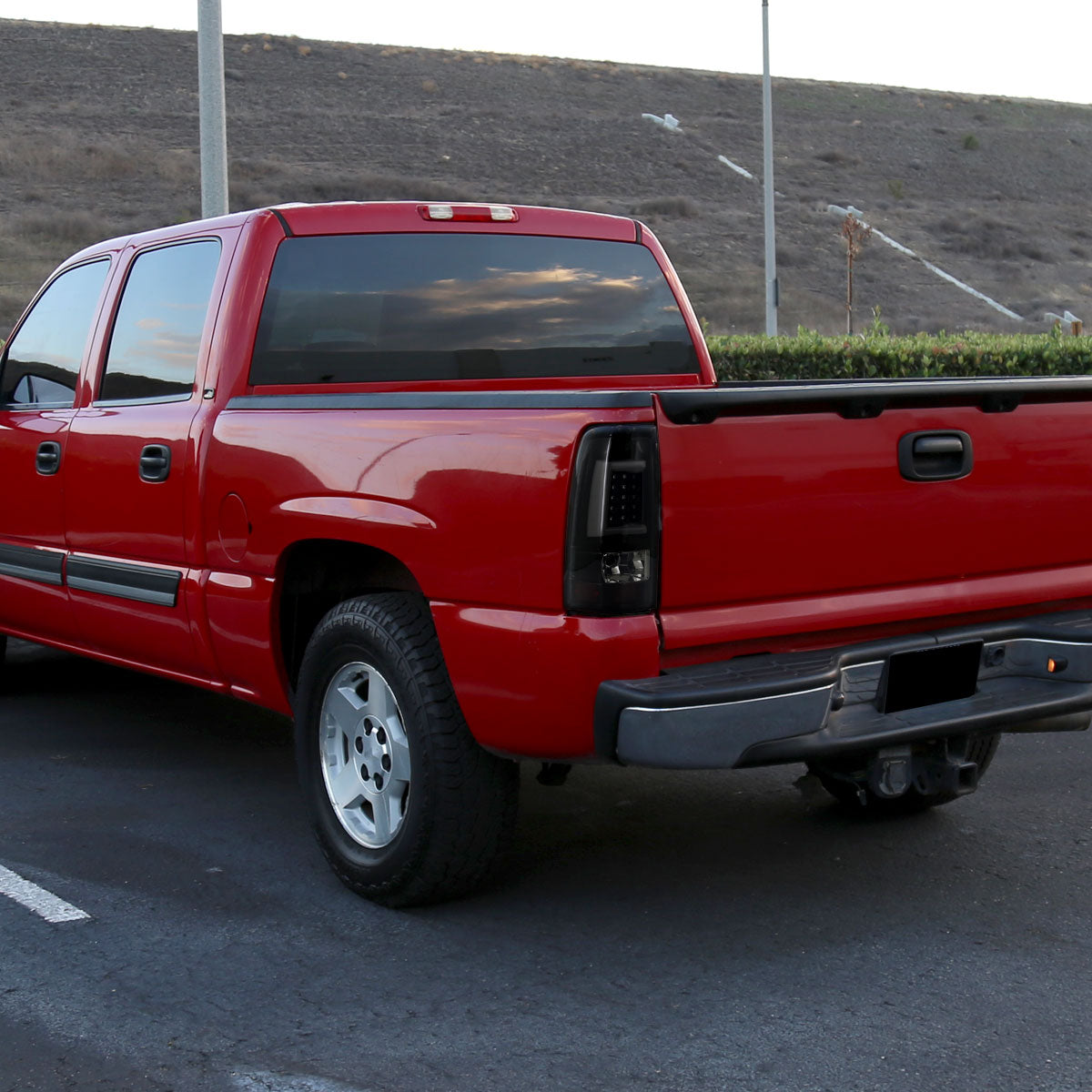 2003-2006 Chevrolet Silverado LED Tail Lights - G2 (Glossy Black Housing/Smoked Lens)