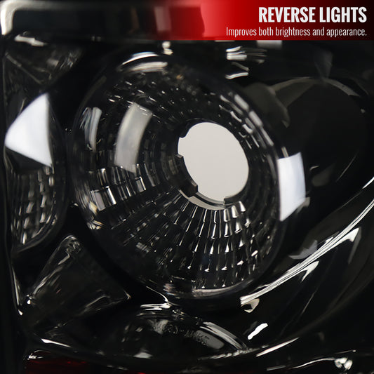 2003-2006 Chevrolet Silverado Tail Lights (Chrome Housing/Smoked Lens)