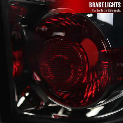 2003-2006 Chevrolet Silverado Tail Lights (Chrome Housing/Smoked Lens)