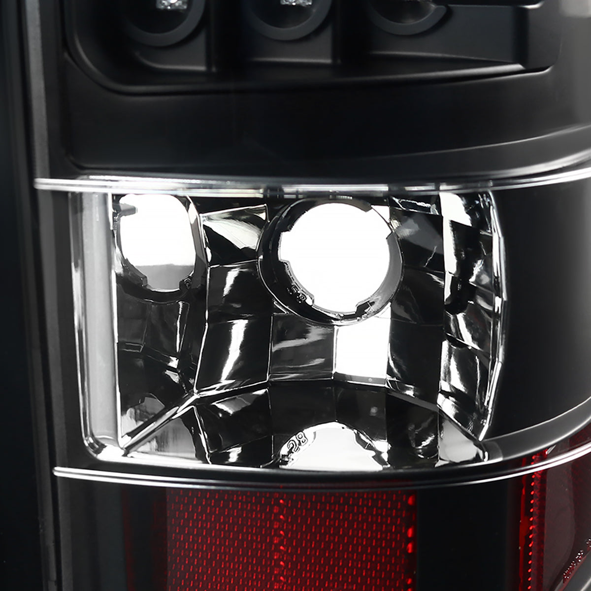 2003-2006 Chevrolet Silverado V2 LED Tail Lights (Matte Black Housing/Clear Lens)