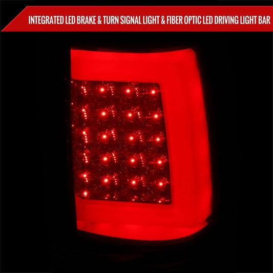 2003-2006 Chevrolet Silverado LED Tail Lights - G2 (Chrome Housing/Red Clear Lens)