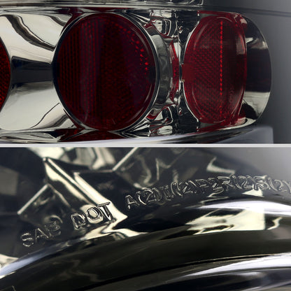 2007-2014 Chevrolet Silverado LED Tail Lights (Chrome Housing/Smoked Lens)