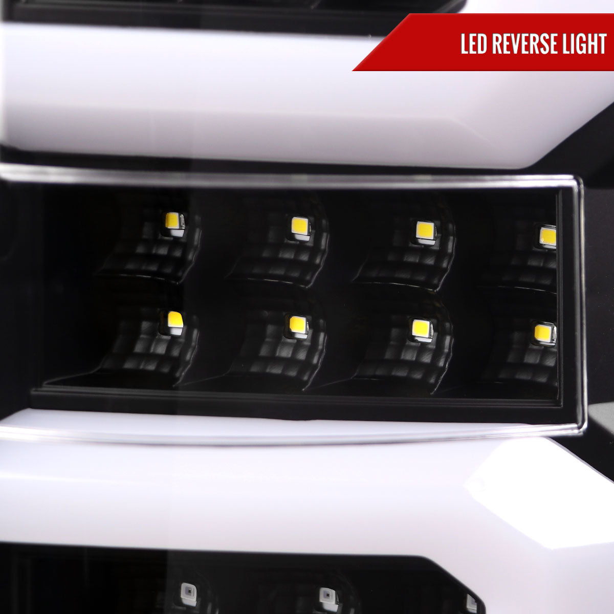 2007-2013 Chevrolet Silverado 1500/ 2007-2014 Silverado 2500HD/3500HD LED Tail Lights with White LED Bar (Matte Black Housing/Clear Lens)