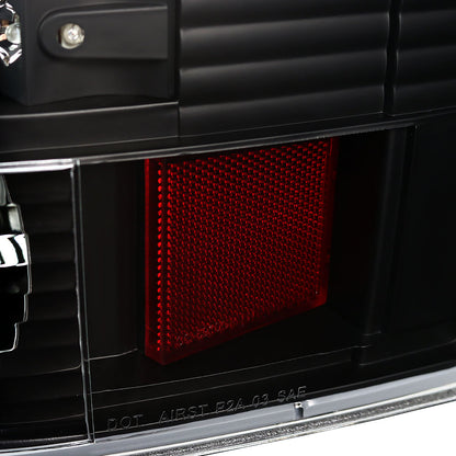 2007-2014 Chevrolet Silverado LED Tail Lights - OZ (Matte Black Housing/Clear Lens)