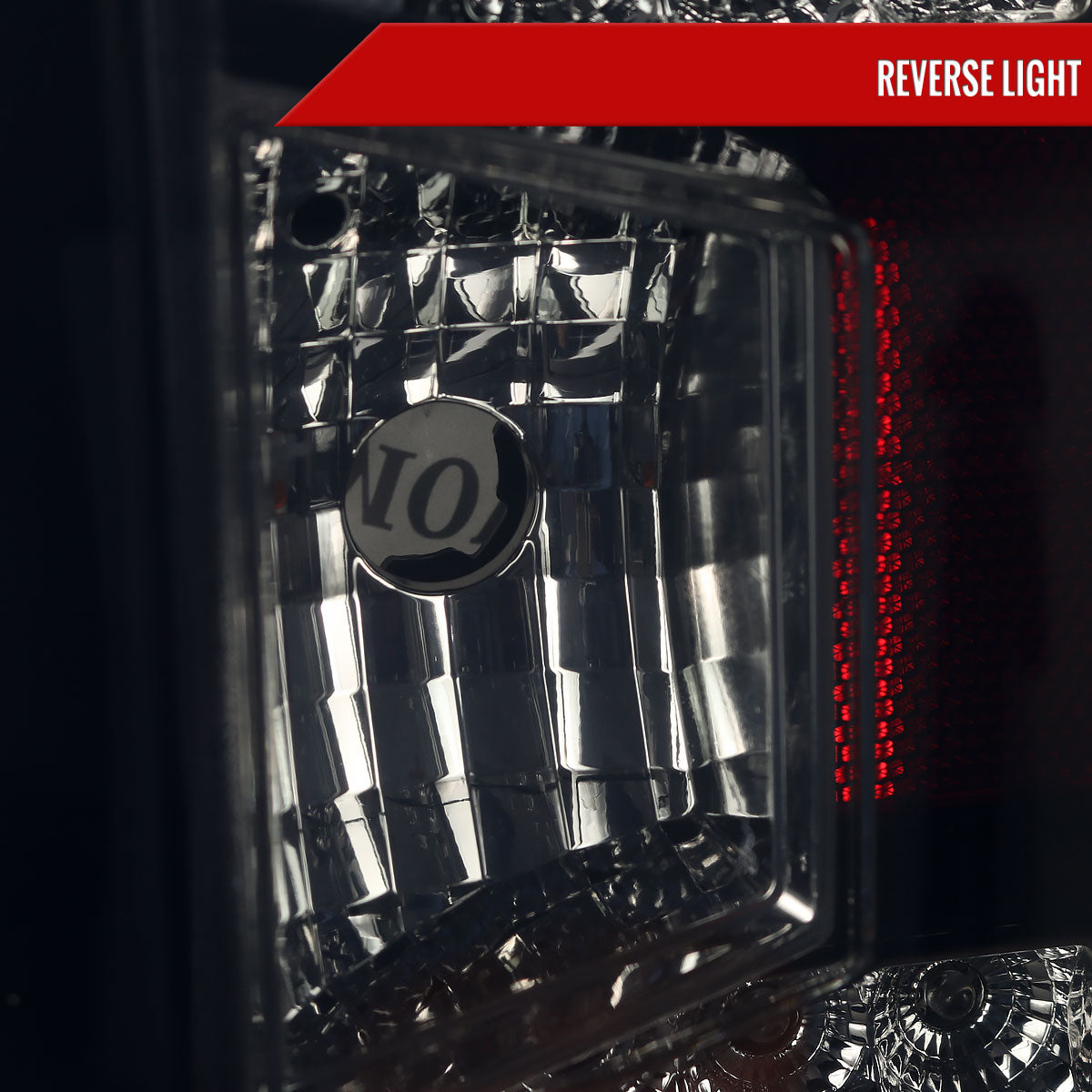 2014-2018 Chevrolet Silverado 1500/ 2015-2019 Silverado 2500HD 3500HD GMC Sierra 3500HD LED Tail Lights (Glossy Black Housing/Smoked Lens)