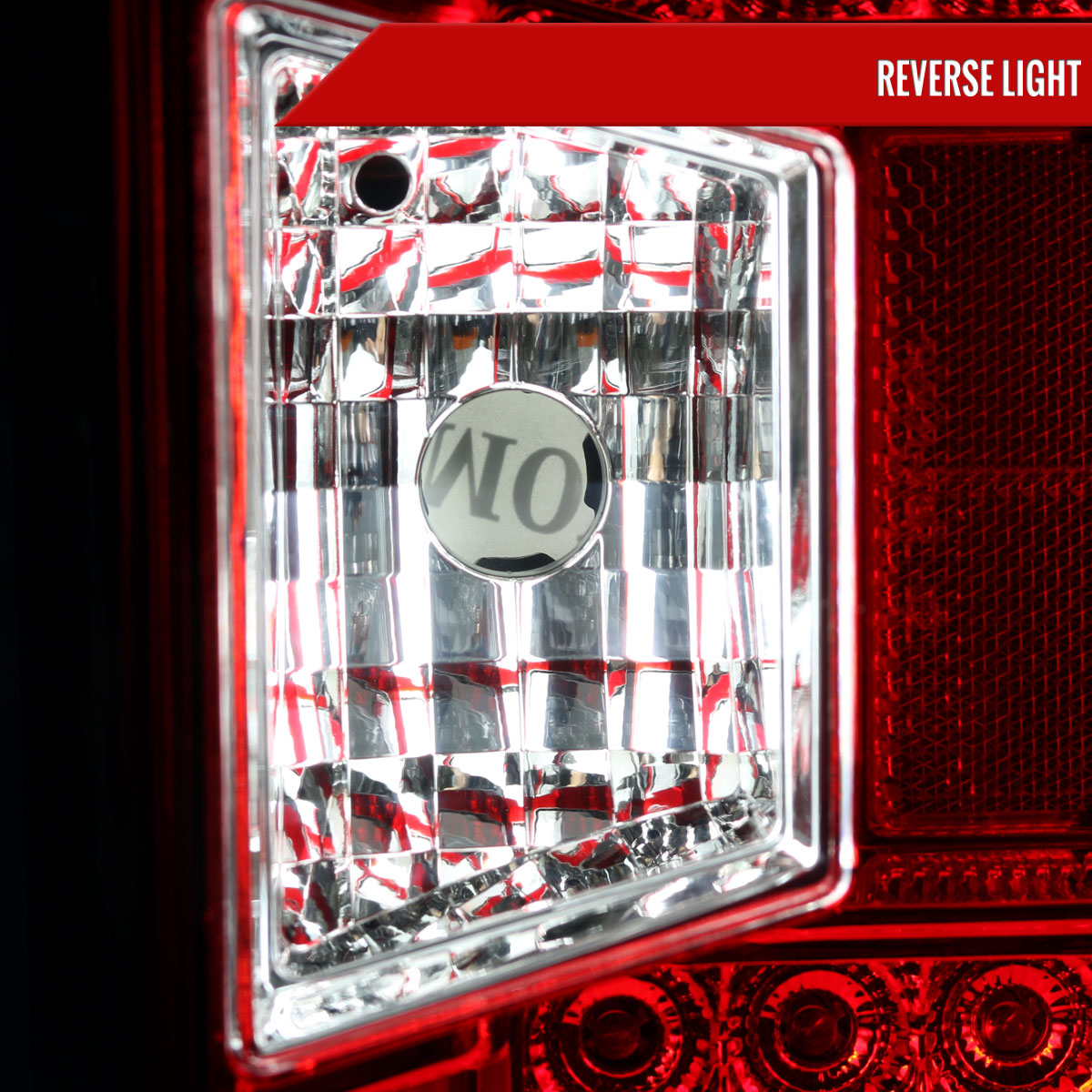 2014-2018 Chevrolet Silverado 1500/ 2015-2019 Silverado 2500HD 3500HD GMC Sierra 3500HD LED Tail Lights (Chrome Housing/Red Lens)