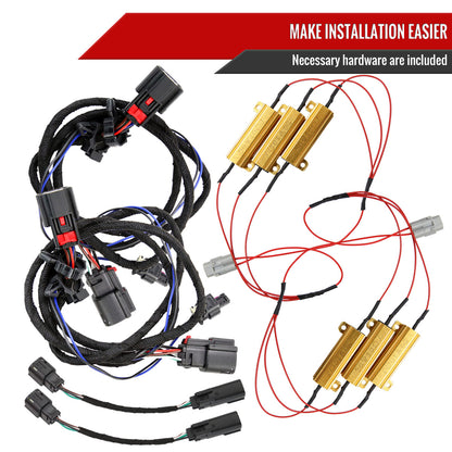 2019-2023 Chevrolet Silverado 1500 / 2020-2023 Silverado 2500HD/3500HD LED Tail Lights (Matte Black Housing/Clear Lens)