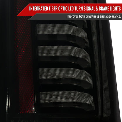 2019-2023 Chevrolet Silverado 1500 / 2020-2023 Silverado 2500HD/3500HD LED Tail Lights (Matte Black Housing/Smoked Lens)