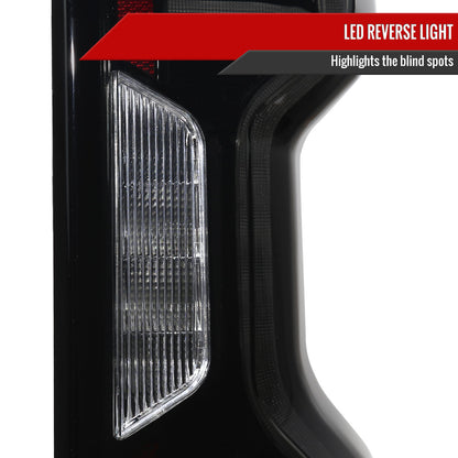 2019-2023 Chevrolet Silverado 1500 / 2020-2023 Silverado 2500HD/3500HD LED Tail Lights (Matte Black Housing/Smoked Lens)