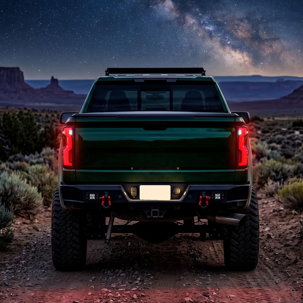 2019-2026 Chevrolet Silverado 1500 Full LED Tail Lights with Sequential Turn Signal for Factory LED Models (Black Housing/Smoked Lens) - view 9