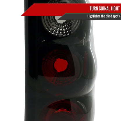 1999-2002 Chevrolet Silverado/ 1999-2006 GMC Sierra Tail Lights (Glossy Black Housing/Smoked Lens)