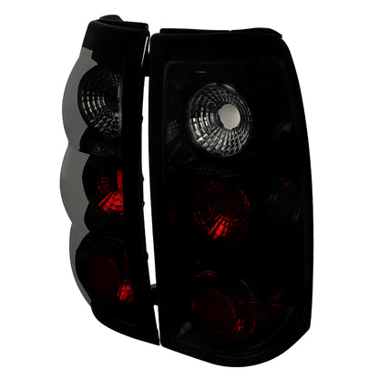 1999-2002 Chevrolet Silverado/ 1999-2006 GMC Sierra Tail Lights (Glossy Black Housing/Smoked Lens)