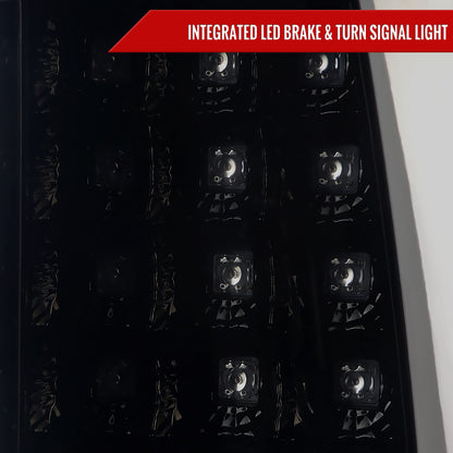 1999-2002 Chevrolet Silverado/ 1999-2006 GMC Sierra LED Tail Lights - G2 (Glossy Black Housing/Smoked Lens)