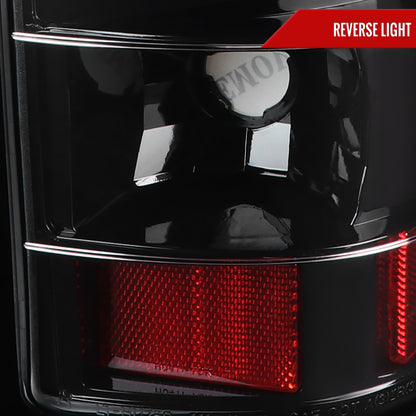 1999-2002 Chevrolet Silverado/ 1999-2006 GMC Sierra LED Tail Lights - G2 (Jet Black Housing/Clear Lens)