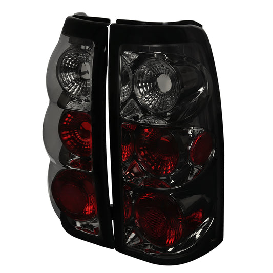 1999-2002 Chevrolet Silverado/ 1999-2006 GMC Sierra Tail Lights (Chrome Housing/Smoked Lens)