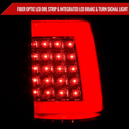 1999-2002 Chevrolet Silverado/ 1999-2006 GMC Sierra LED Tail Lights - G2 (Chrome Housing/Smoked Lens)