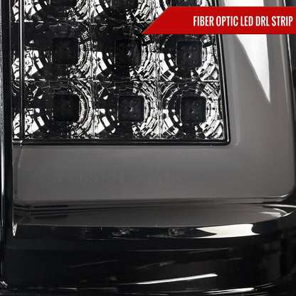 1999-2002 Chevrolet Silverado/ 1999-2006 GMC Sierra LED Tail Lights - G2 (Chrome Housing/Smoked Lens)