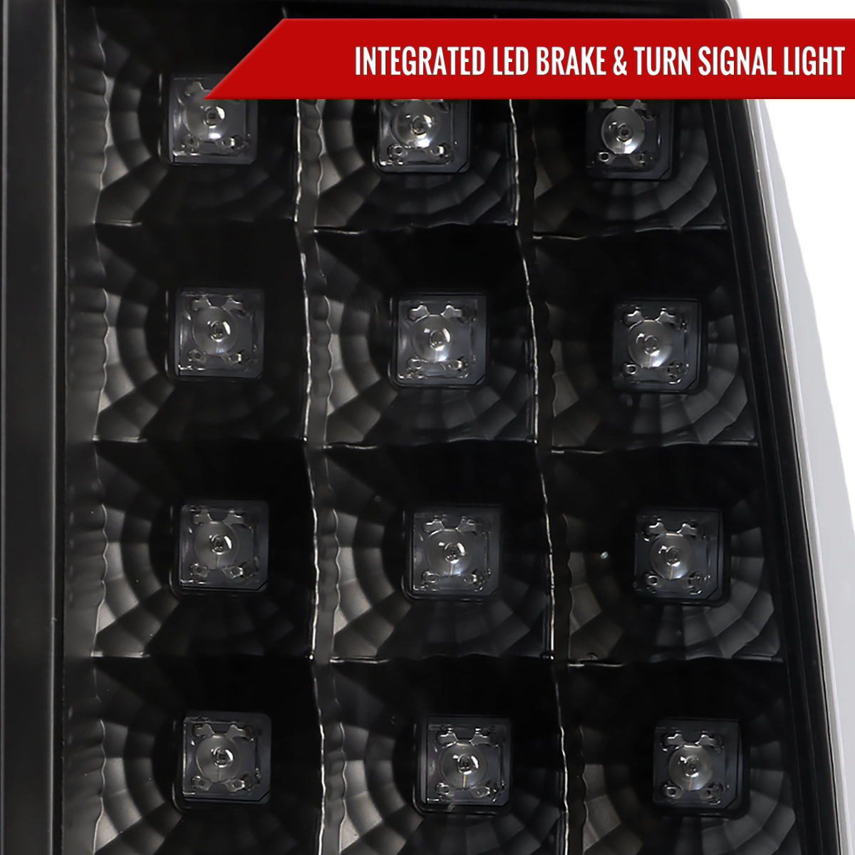 1999-2002 Chevrolet Silverado/ 1999-2006 GMC Sierra LED Tail Lights - G2 (Matte Black Housing/Clear Lens)