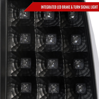 1999-2002 Chevrolet Silverado/ 1999-2006 GMC Sierra LED Tail Lights - G2 (Matte Black Housing/Clear Lens)