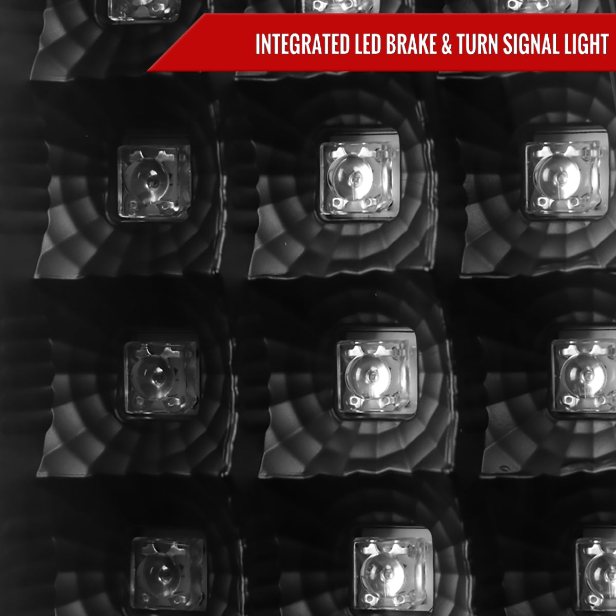 1999-2002 Chevrolet Silverado/ 1999-2006 GMC Sierra Red Bar LED Tail Lights - G2 (Black Housing/Clear Lens)