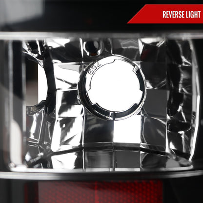 1999-2002 Chevrolet Silverado/ 1999-2006 GMC Sierra Red Bar LED Tail Lights - G2 (Black Housing/Clear Lens)