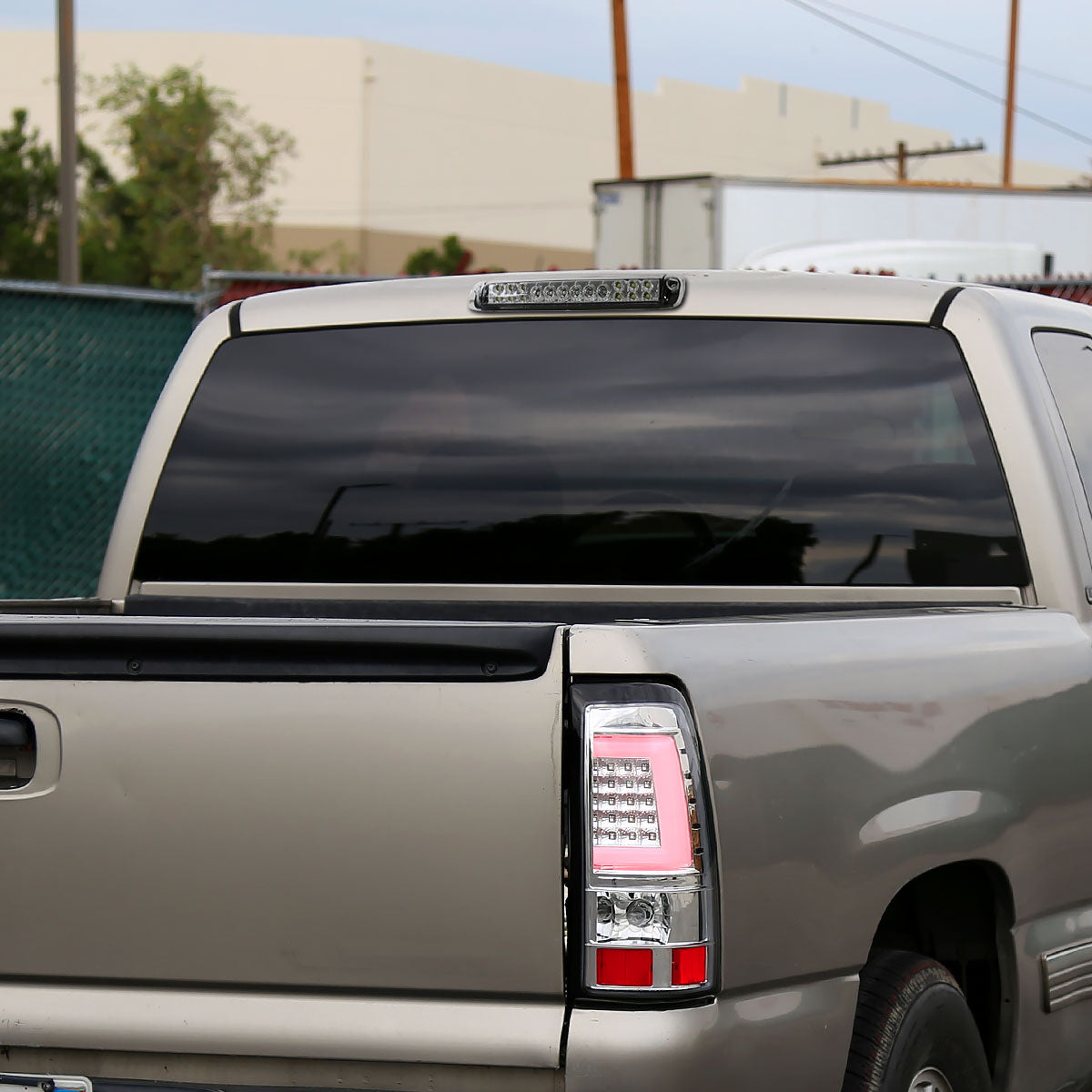 1999-2002 Chevrolet Silverado/1999-2006 GMC Sierra LED 3rd Brake Light - RS (Chrome Housing/Clear Lens)