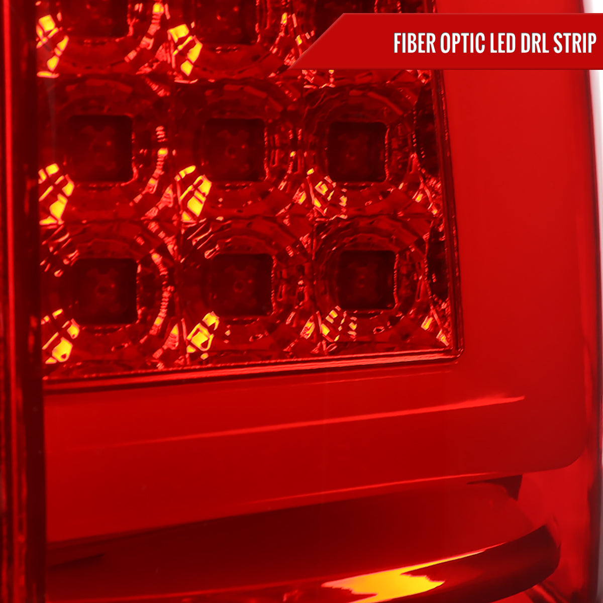 1999-2002 Chevrolet Silverado/ 1999-2006 GMC Sierra LED Tail Lights - G2 (Chrome Housing/Red Clear Lens)
