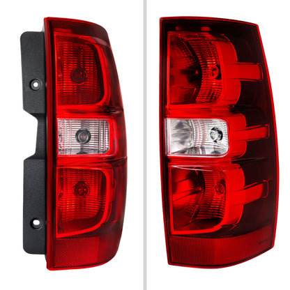 2007-2014 Chevrolet Tahoe/Suburban Tail Lights (Chrome Housing/Red Clear Lens) - view 7