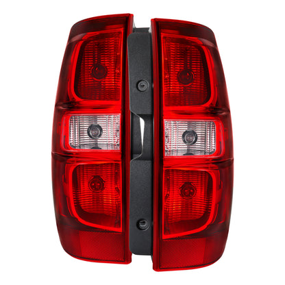 2007-2014 Chevrolet Tahoe/Suburban Tail Lights (Chrome Housing/Red Clear Lens)