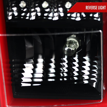 2015-2020 Chevrolet Tahoe/Suburban LS LT LTZ Premier LED Tail Lights (Jet Black Housing/Clear Lens)