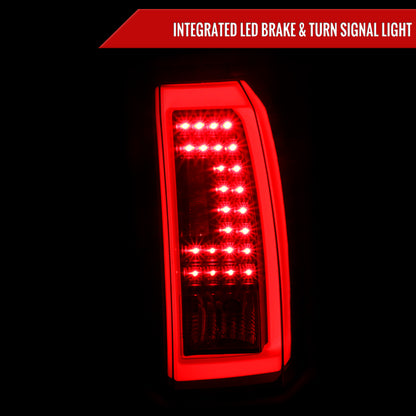2015-2020 Chevrolet Tahoe/Suburban LS LT LTZ Premier LED Tail Lights (Matte Black Housing/Clear Lens)