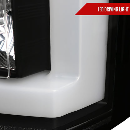 2015-2020 Chevrolet Tahoe/Suburban LS LT LTZ Premier LED Tail Lights (Matte Black Housing/Clear Lens)