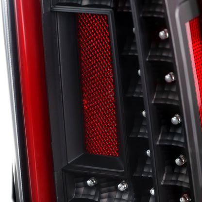 2015-2020 Chevrolet Tahoe/Suburban LS LT LTZ Premier Red Bar LED Tail Lights (Black Housing/Clear Lens)