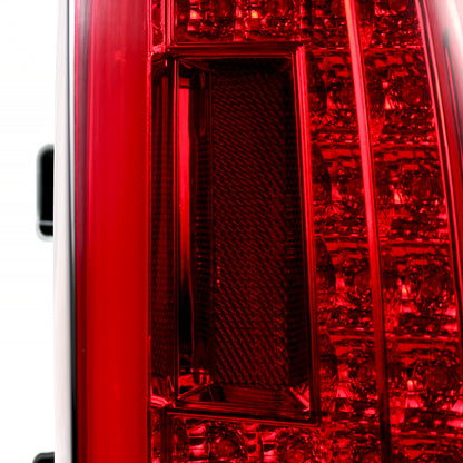 2015-2020 Chevrolet Tahoe/Suburban LS LT LTZ Premier LED Tail Lights (Chrome Housing/Red Lens)