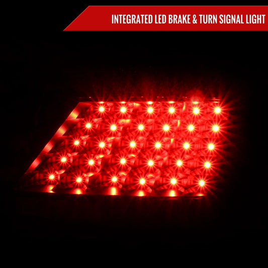 2004-2010 Scion tC V2 LED Tail Lights (Matte Black Housing/Clear Lens)