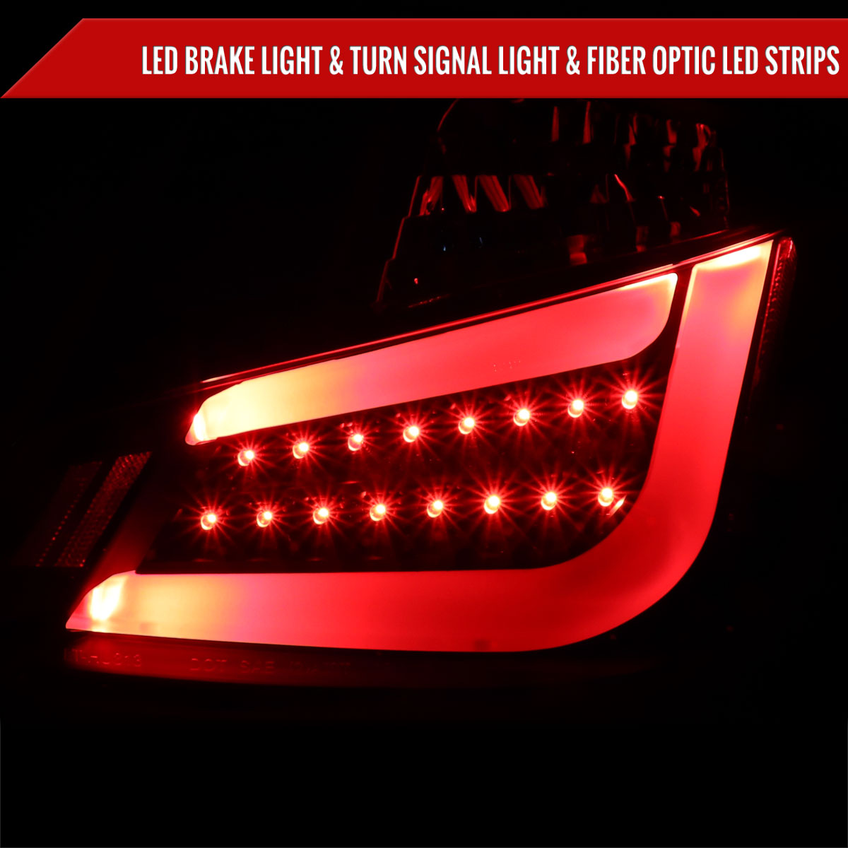 2011-2013 Scion tC V2 LED Tail Lights (Matte Black Housing/Clear Lens)