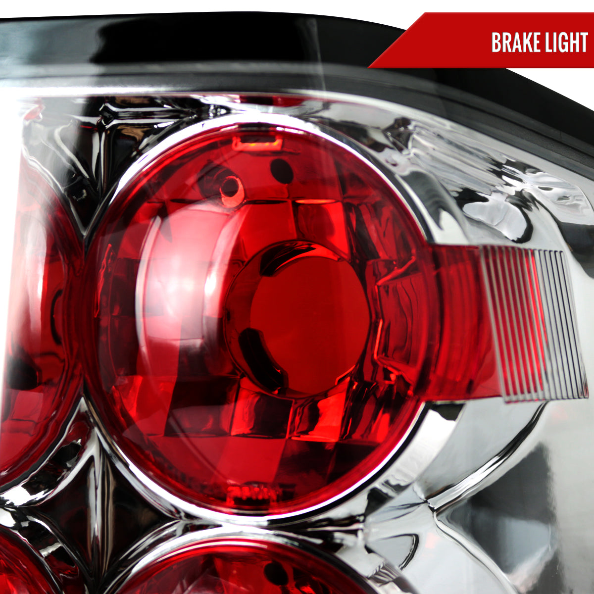 2004-2015 Nissan Titan Tail Lights (Chrome Housing/Clear Lens)