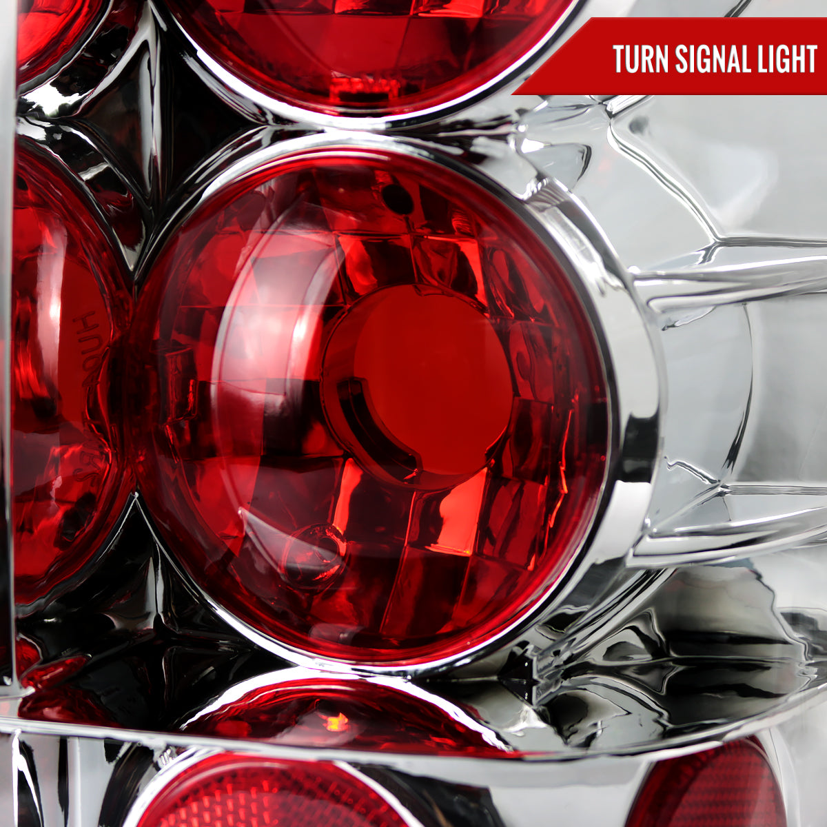 2004-2015 Nissan Titan Tail Lights (Chrome Housing/Clear Lens)