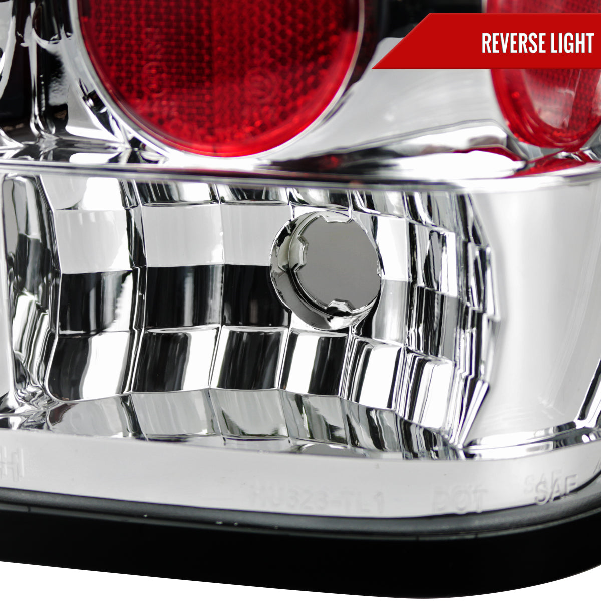2004-2015 Nissan Titan Tail Lights (Chrome Housing/Clear Lens)