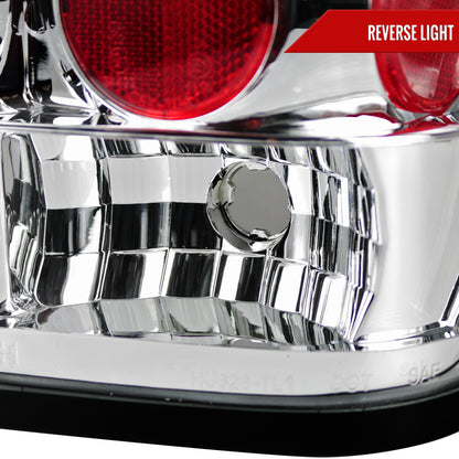 2004-2015 Nissan Titan Tail Lights (Chrome Housing/Clear Lens)