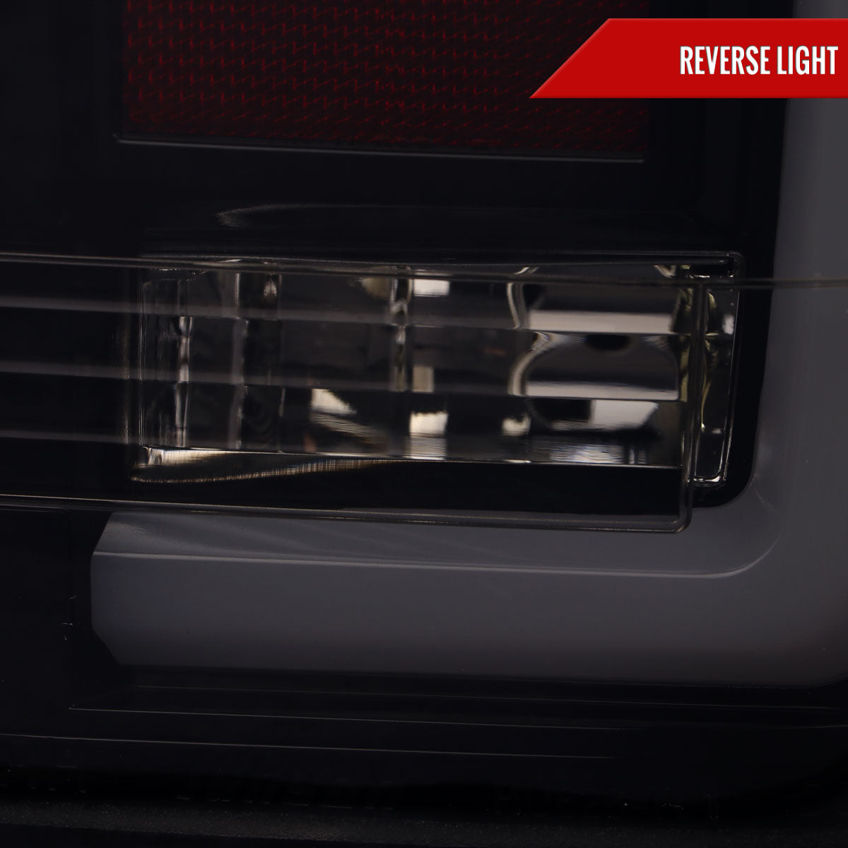 2004-2015 Nissan Titan LED Tail Lights with White LED Tube (Glossy Black Housing/Smoked Lens)