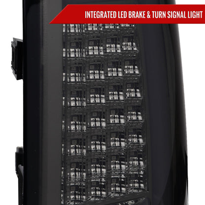 2004-2015 Nissan Titan LED Tail Lights with White LED Tube (Chrome Housing/Smoked Lens)
