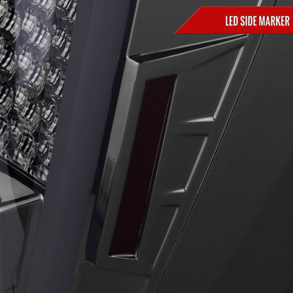 2004-2015 Nissan Titan LED Tail Lights with White LED Tube (Chrome Housing/Smoked Lens)