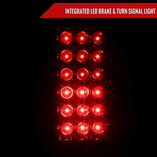 2004-2015 Nissan Titan LED Tail Lights (Chrome Housing/Smoked Lens)